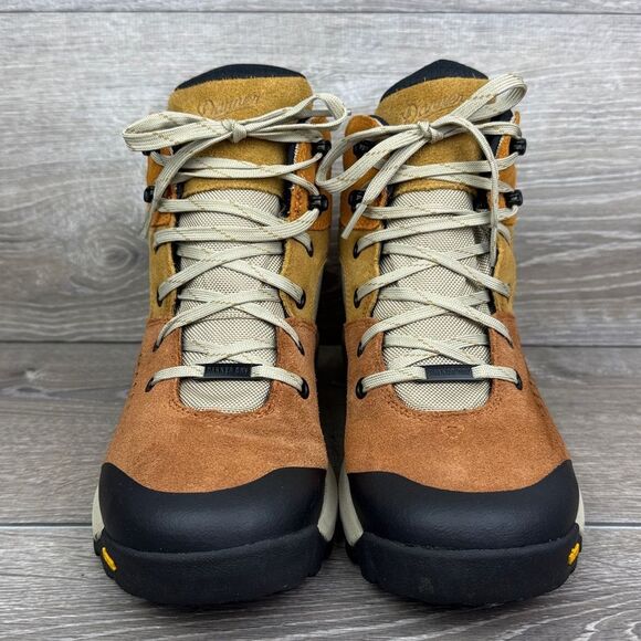 Danner Inquire Mid 5” Women’s Sz 10 Golden Oak SageBrush Vibram Hiking Boots - Picture 2 of 12